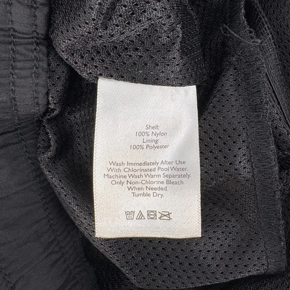 Eddie Bauer Swim Trunks Mens XL Black Olive Green 2 Pack Mesh Lined Cargo Pkts‎